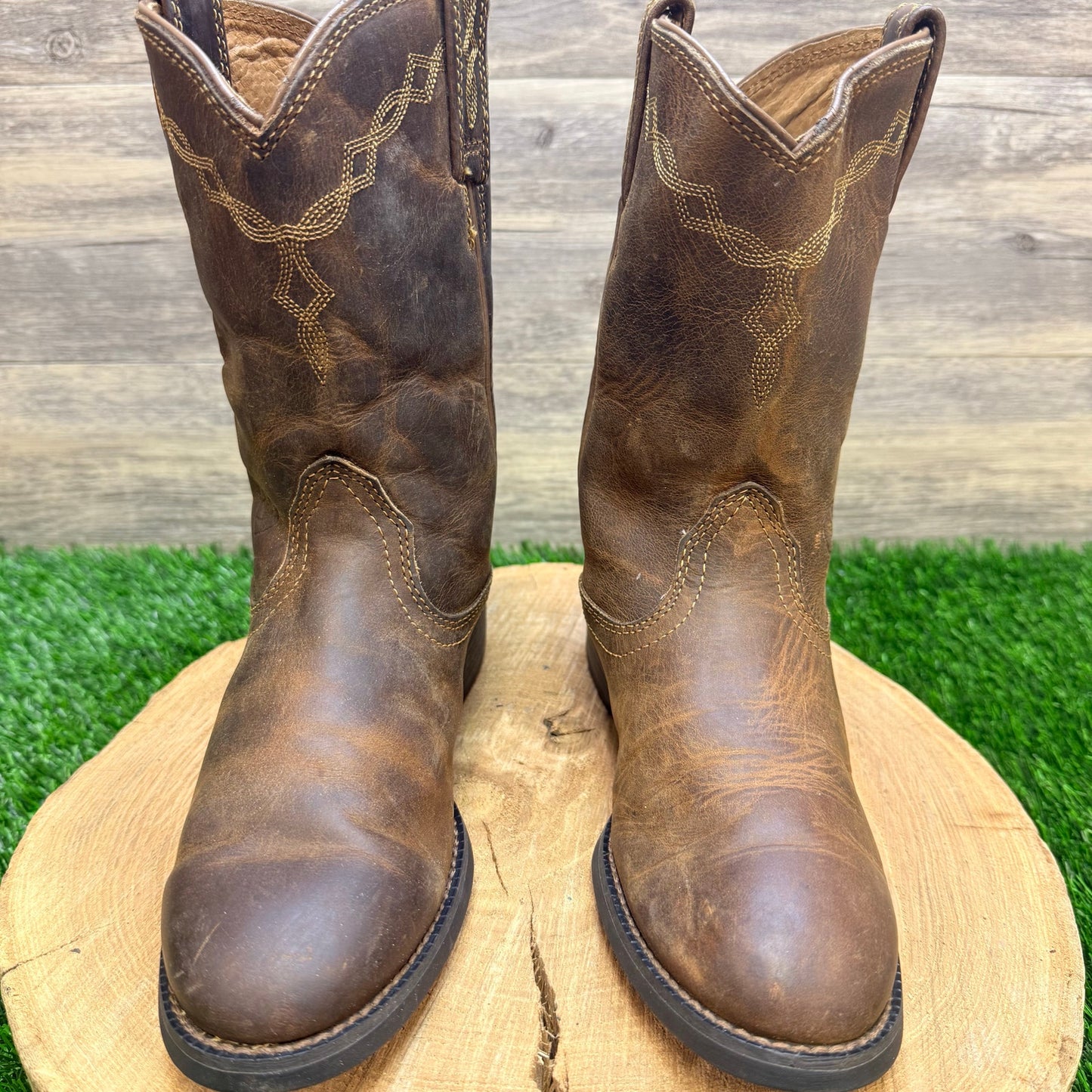 Ariat Women - Size 5.5B - Brown Heritage Roper Cowboy Boots 10000797