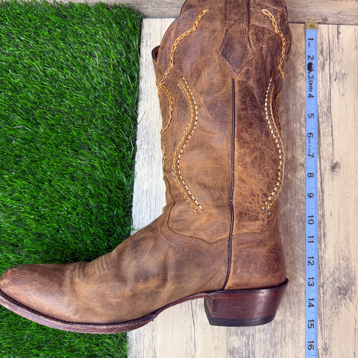 Dan Post Men - Size 9.5EW - Brown Albany Whipstitch Western Cowboy Boots DP26682
