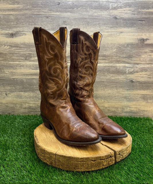 Justin Men -Size 11D- Brown Cowboy Boots Style 2704