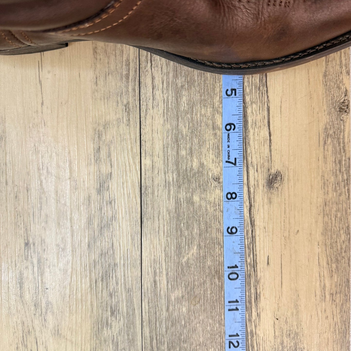Masterson Men - Size 14D - Brown Tooled Toeplate Western Cowboy Boots RB886
