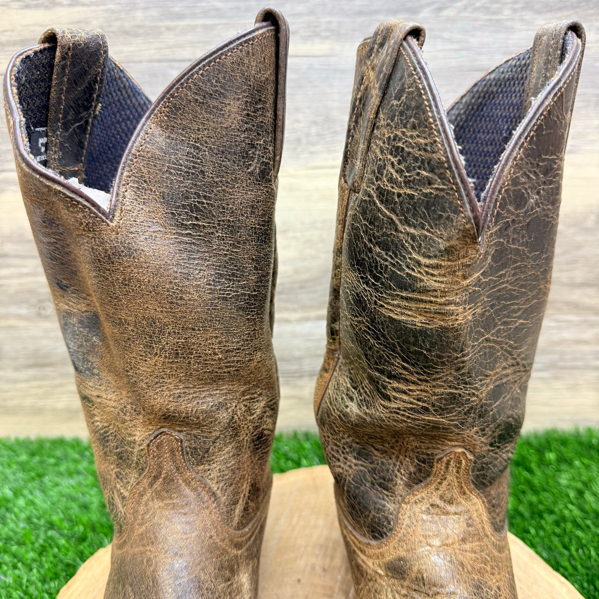Code West Women - Size 8M - Distressed Brown Western Cowboy Boots CW5292