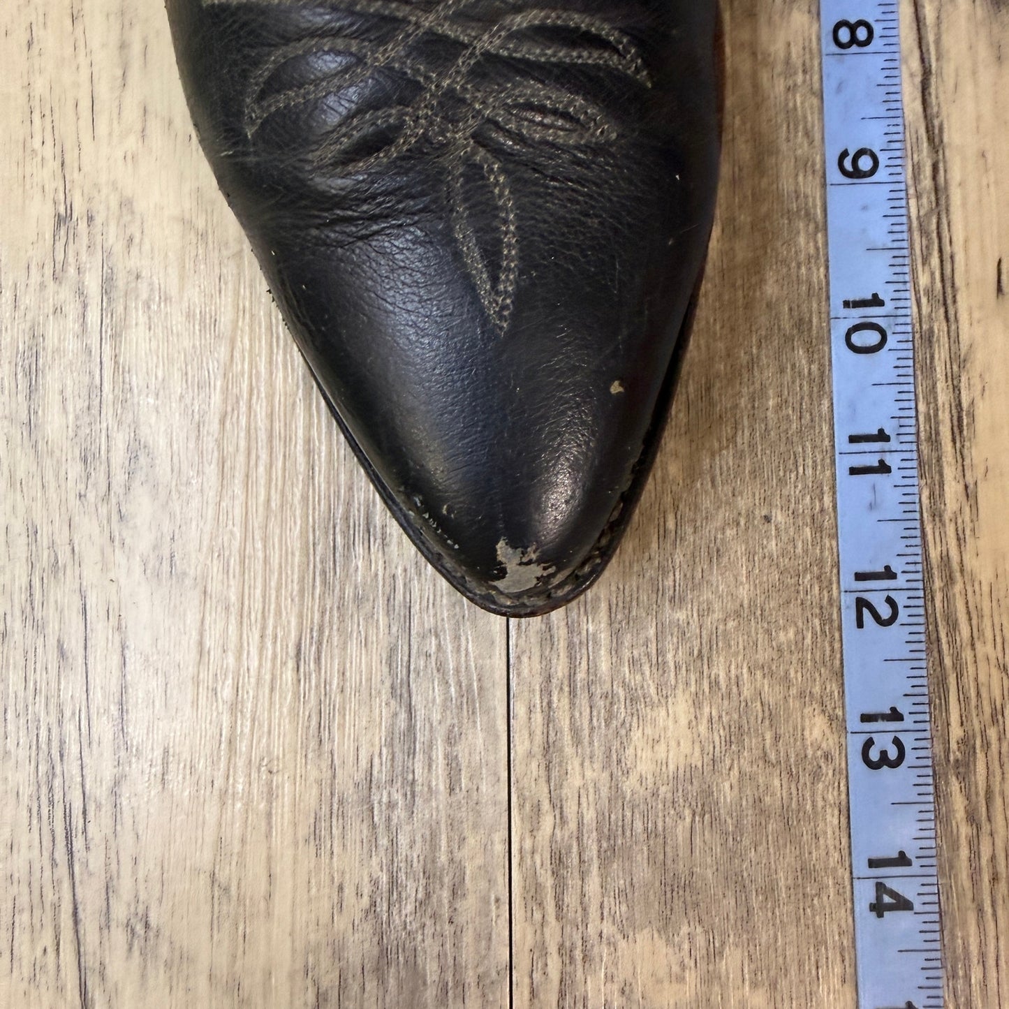 Dan Post Men - Size 10.5D - Vintage Black El Paso Western Cowboy Boots 16791