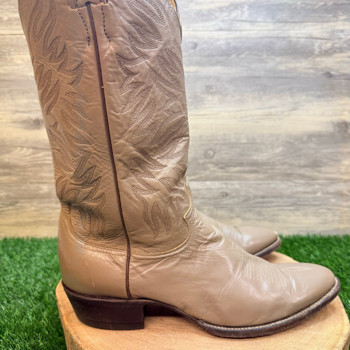 Justin Men - Size 10D - Vintage Taupe Western Cowboy Boots J306357