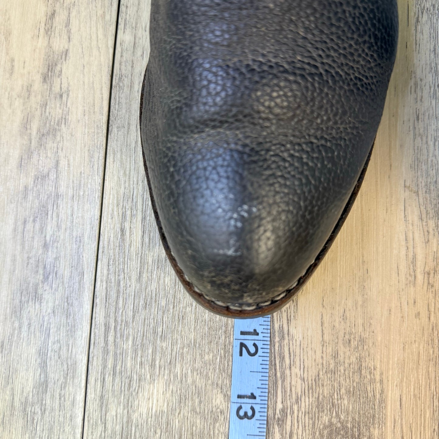 Justin Men - Size 9D - Black Exotic Roper Cowboy Boots USA J40594