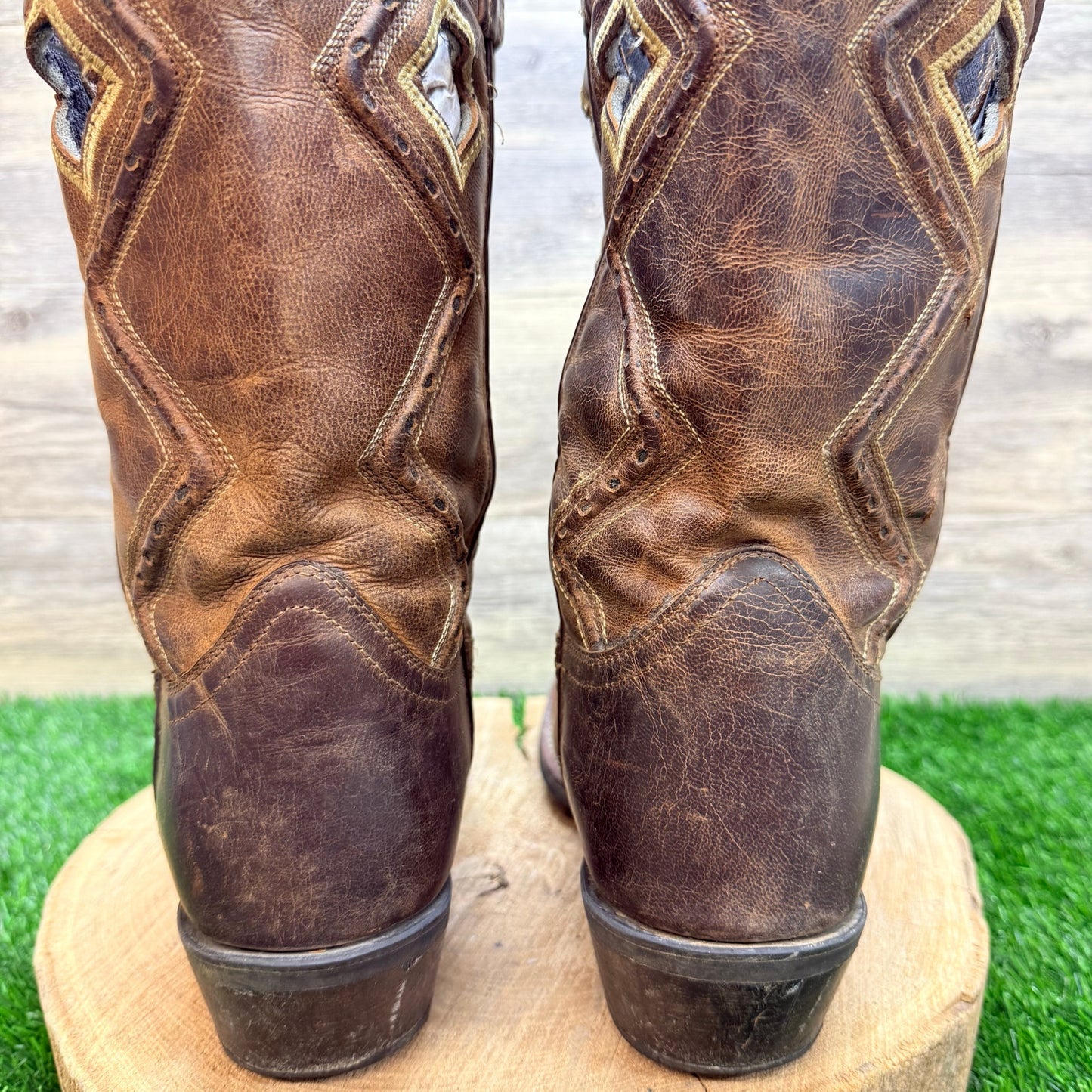 Laredo Men - Size 11EW - Brown Square Toe Western Cowboy Boots 68329