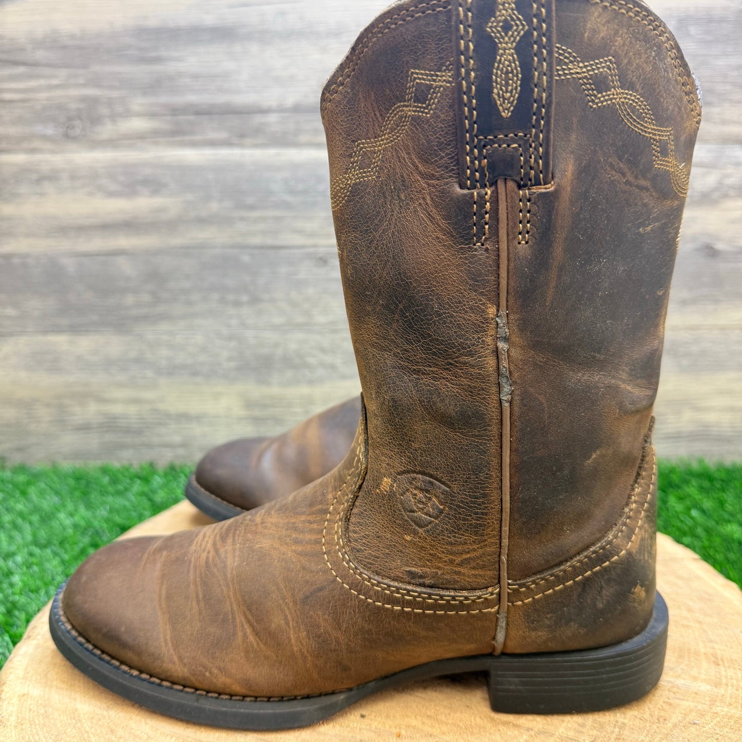 Ariat Women - Size 5.5B - Brown Heritage Roper Cowboy Boots 10000797