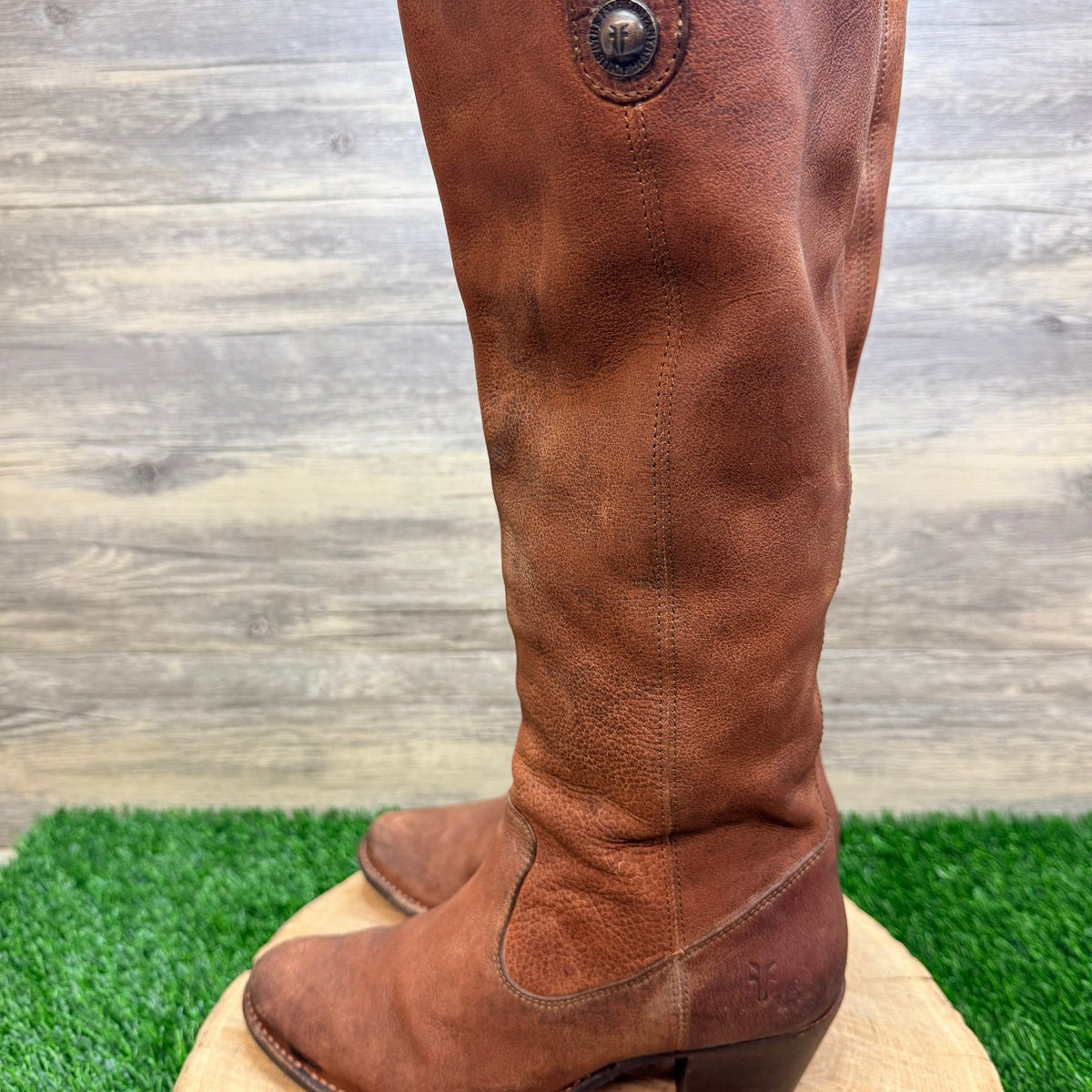 Frye Women - Size 8B - Cognac Jackie Button Tall Boots 76575