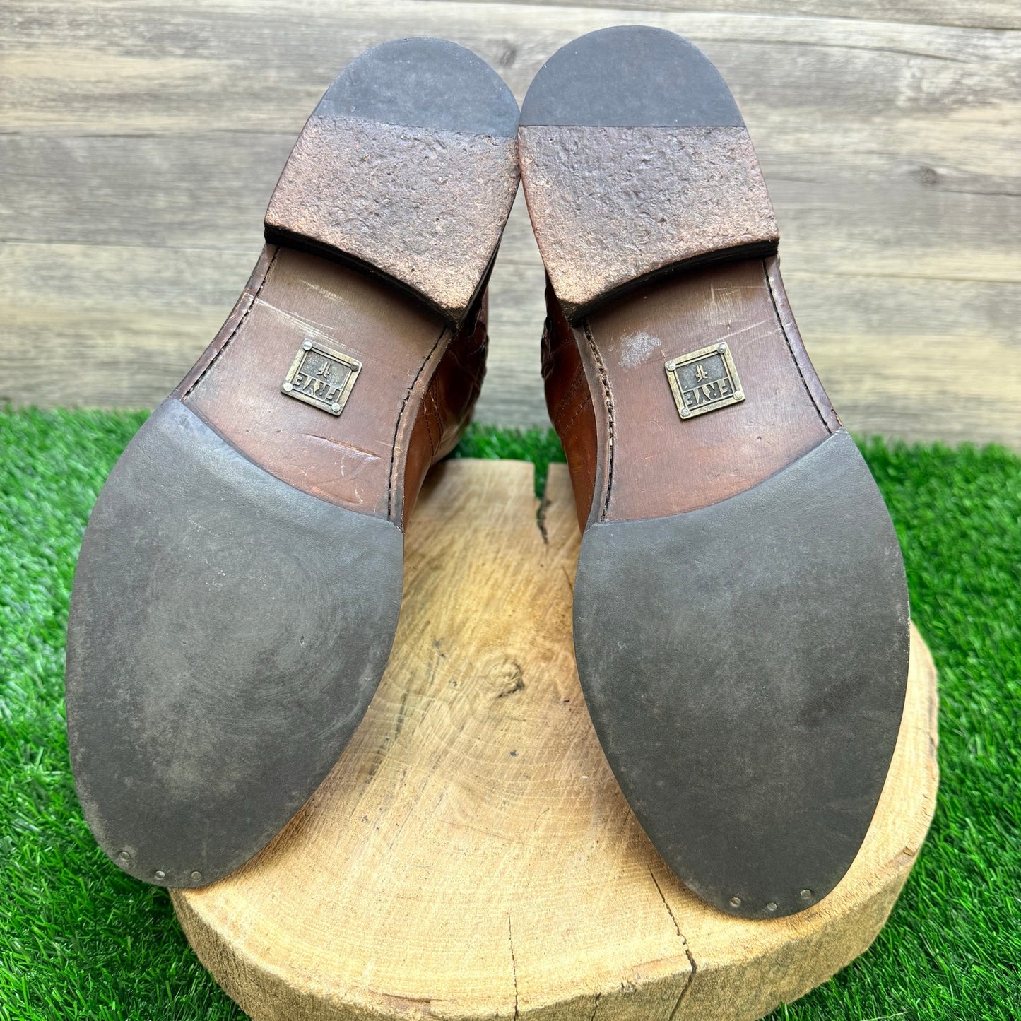 Frye Women - Size 9B - Brown Tall Studded Boots 77901