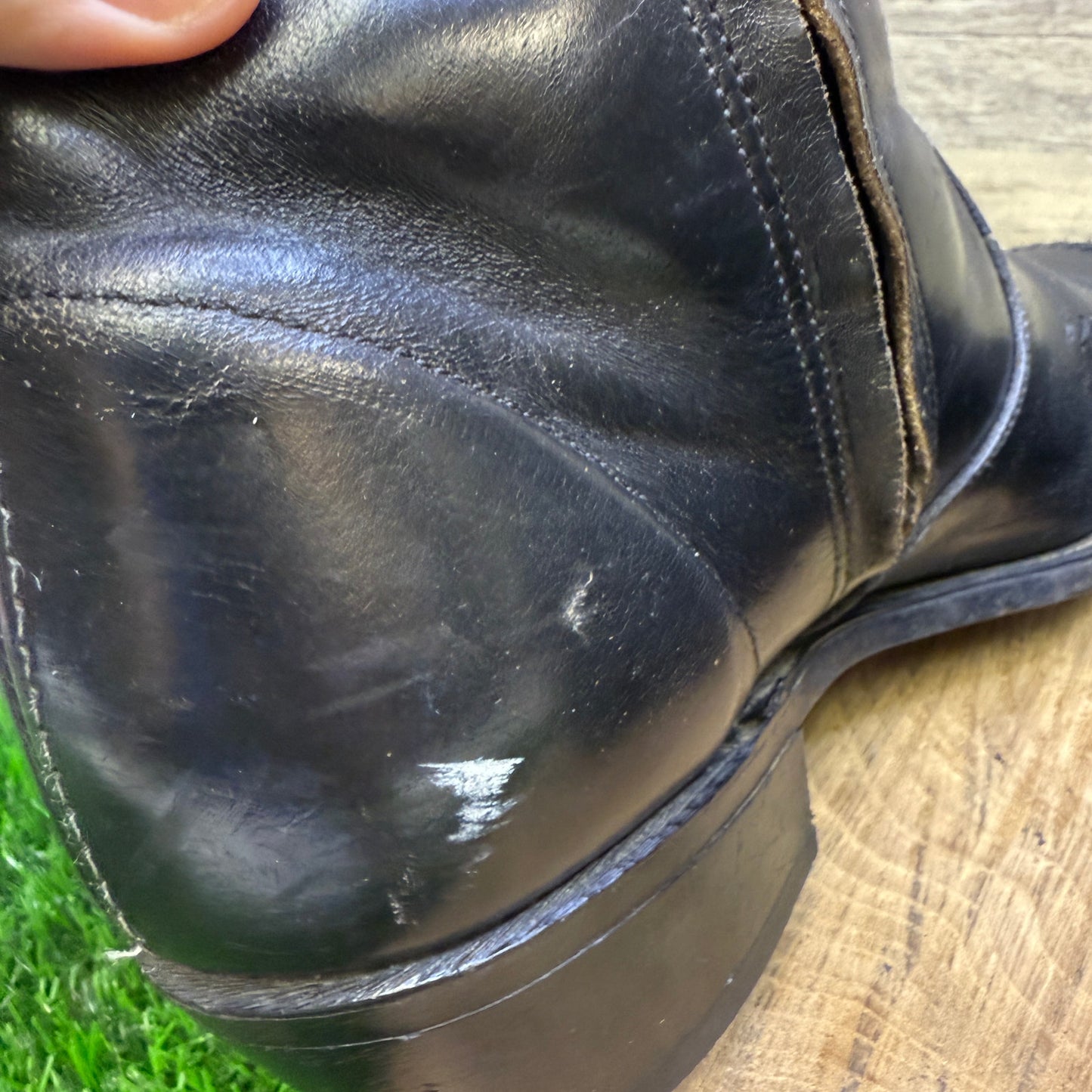 Wrangler Men - Size 10EE - Vintage Black Ankle Zipper Boots Style 45719