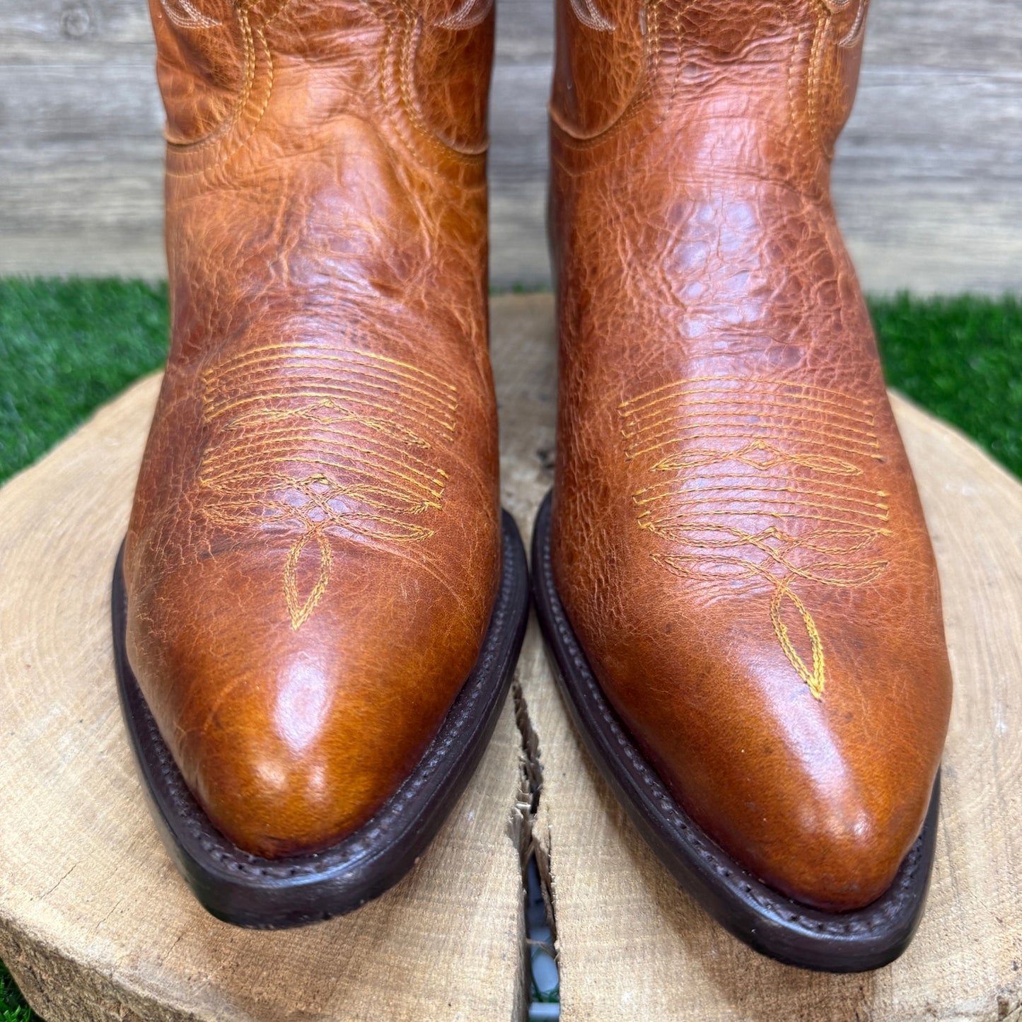 El Presidente Men - Size 13.5D - Bronze Gold Collection Western Cowboy Boots
