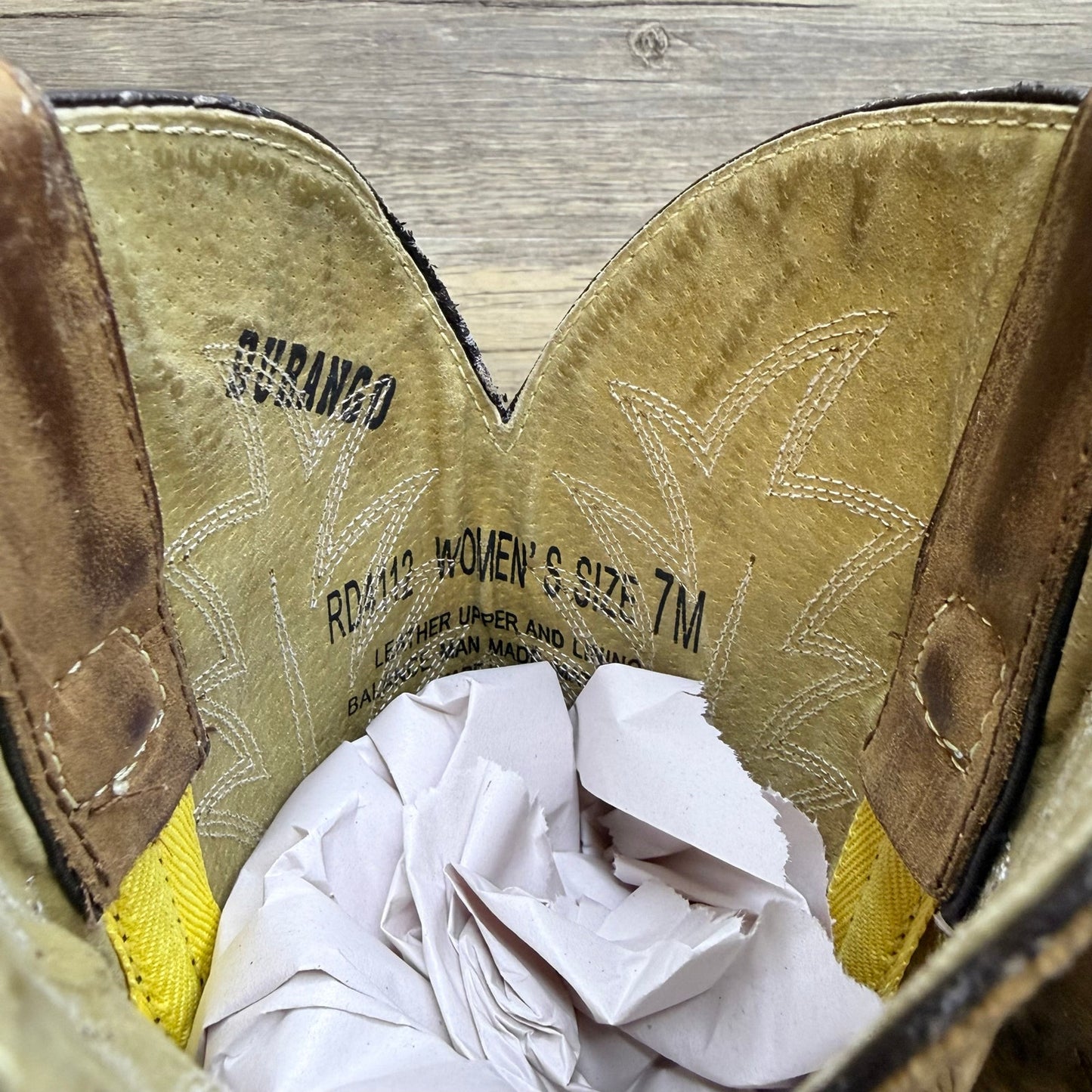 Durango Women - Size 7M - Brown Western Cowboy Boots RD4112