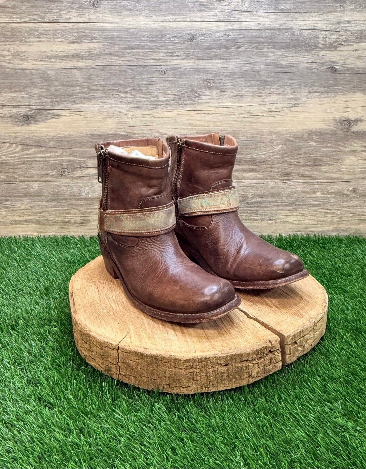 Bed Stu Women - Size 9 - Brown Zipper Ankle Boots 1703