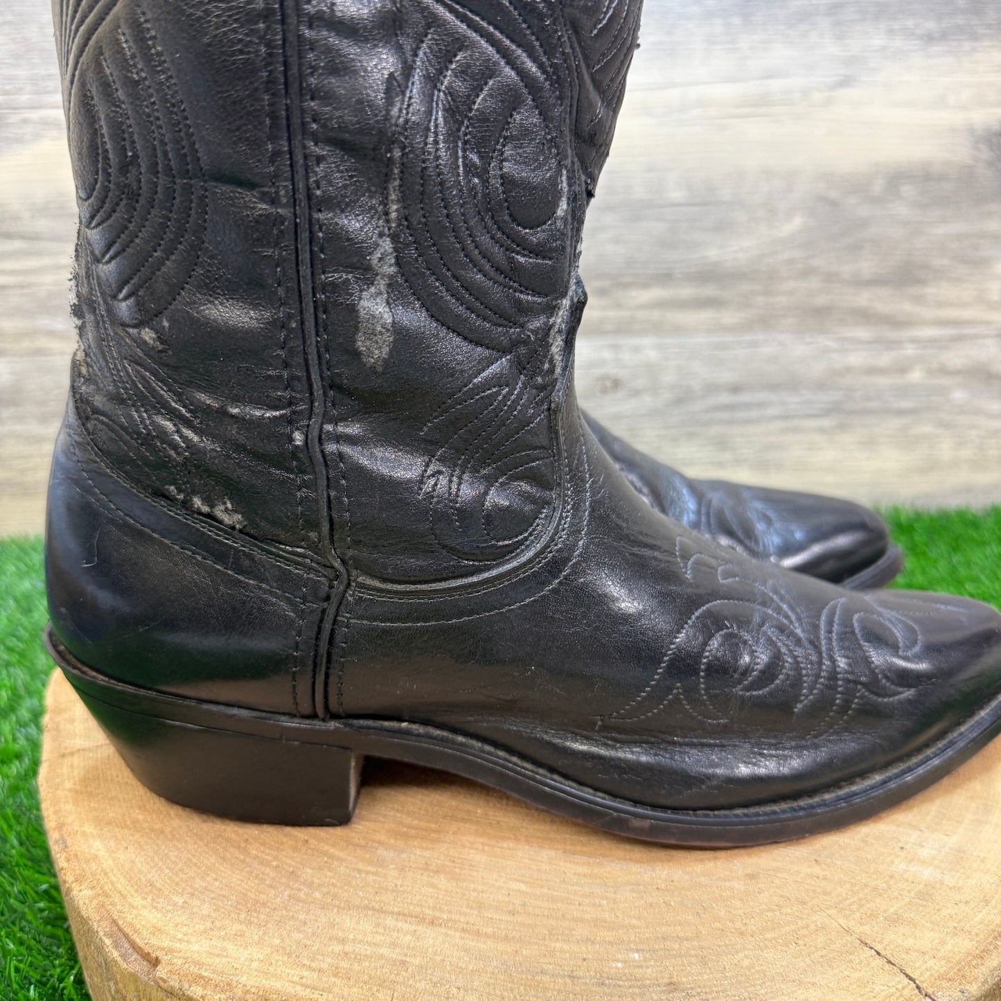 Laredo Men - Size 9.5 EE - Vintage Black Western Cowboy Boots Style 2630