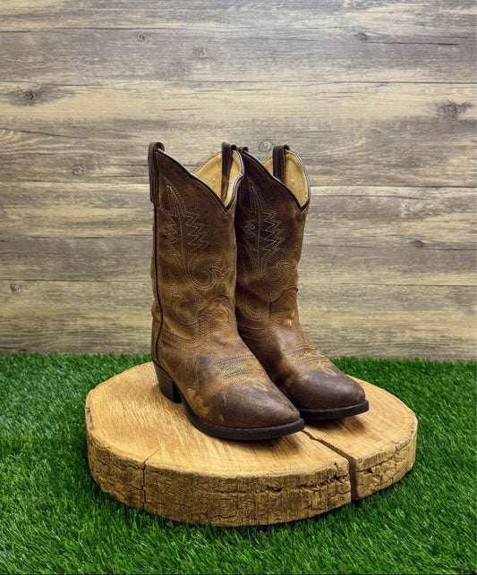 Smoky Mountain Youth - Size 1R - Brown Cowboy Boots Style 3435C