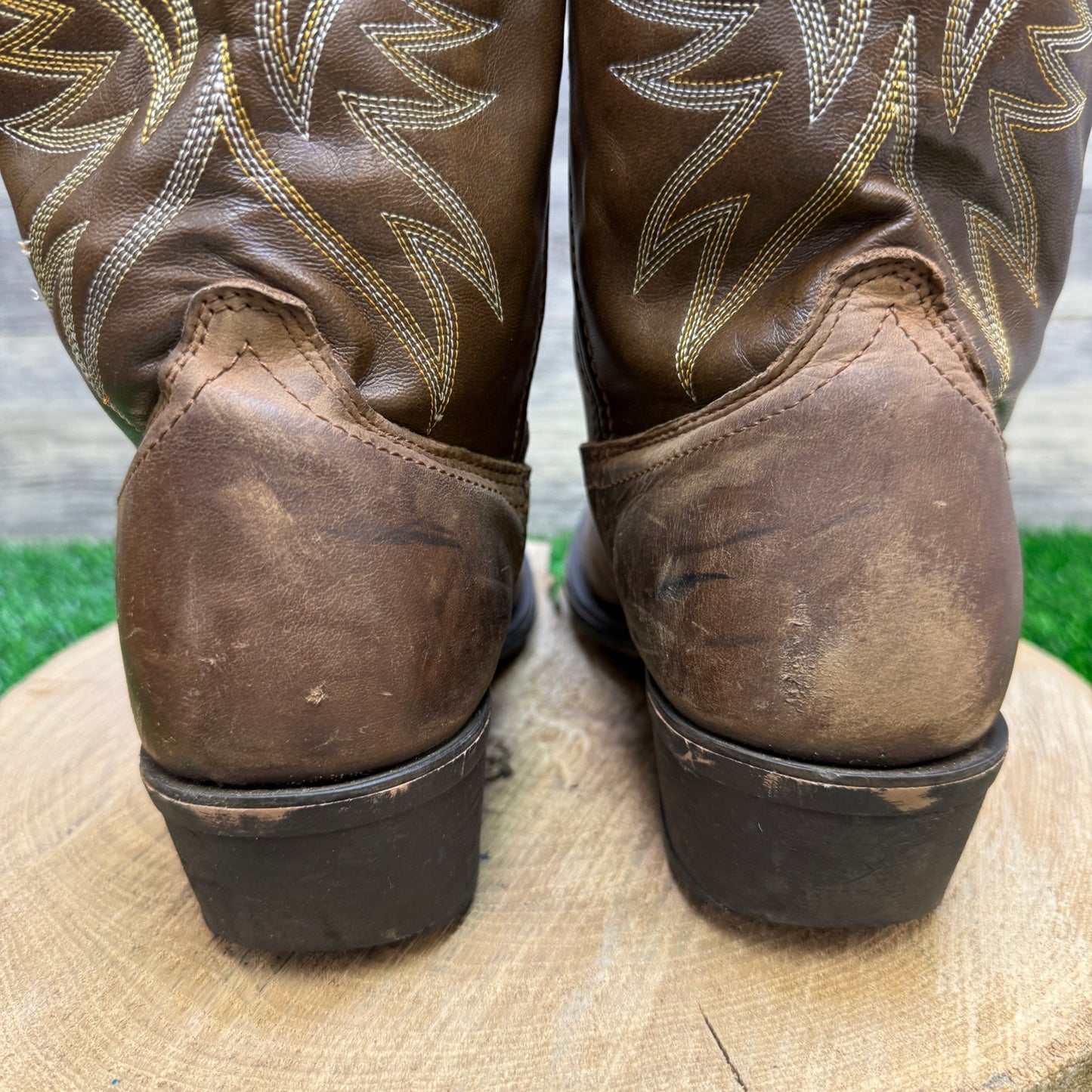 Laredo Men - Size 8.5D - Brown Pull On Cowboy Boots Style 4212