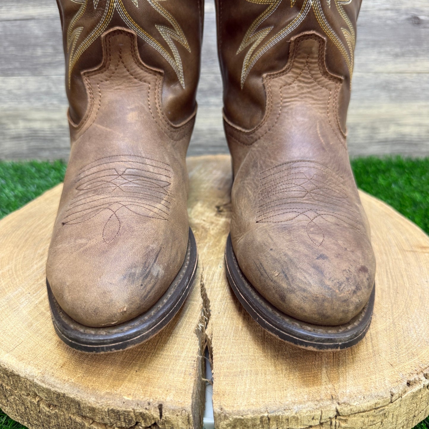 Laredo Men - Size 8.5D - Brown Pull On Cowboy Boots Style 4212