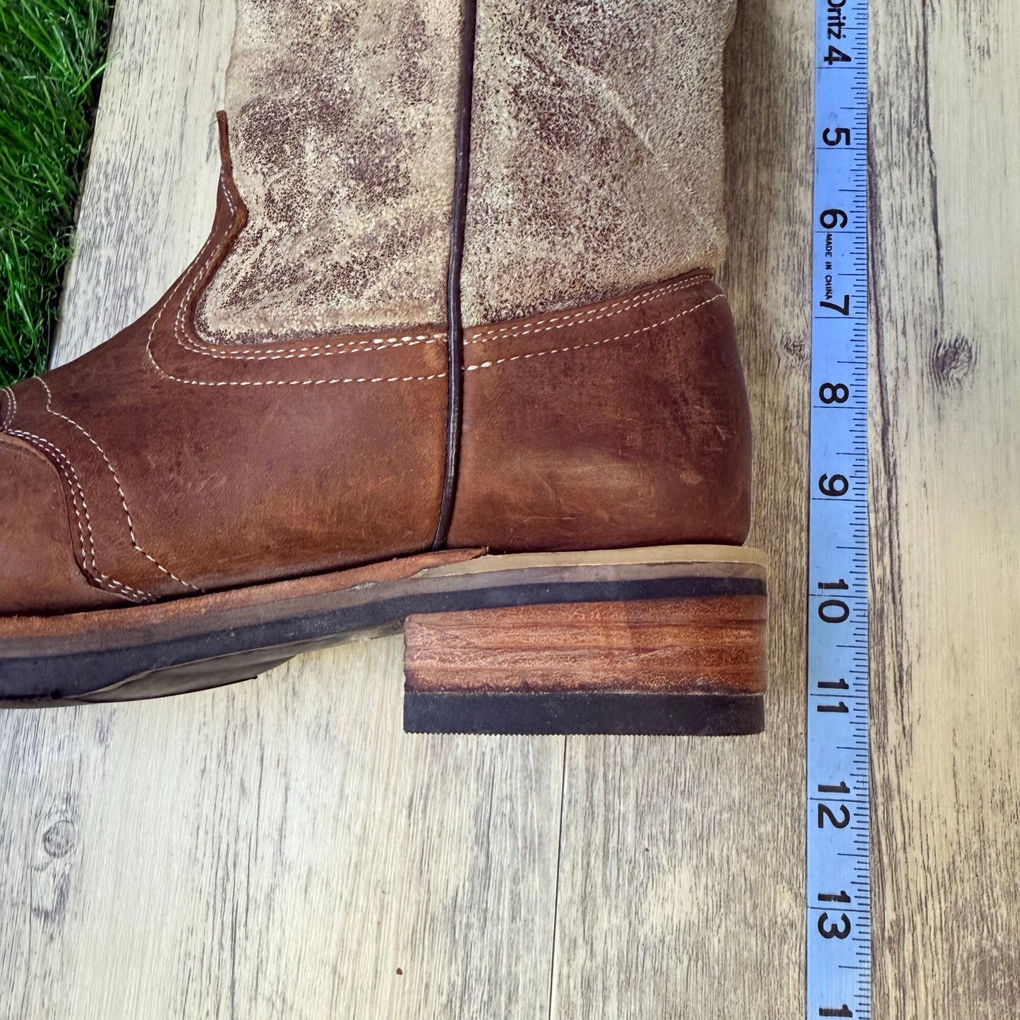 Eduardo’s Women - Size 6 - Brown Snip Toe Cowboy Boots 495