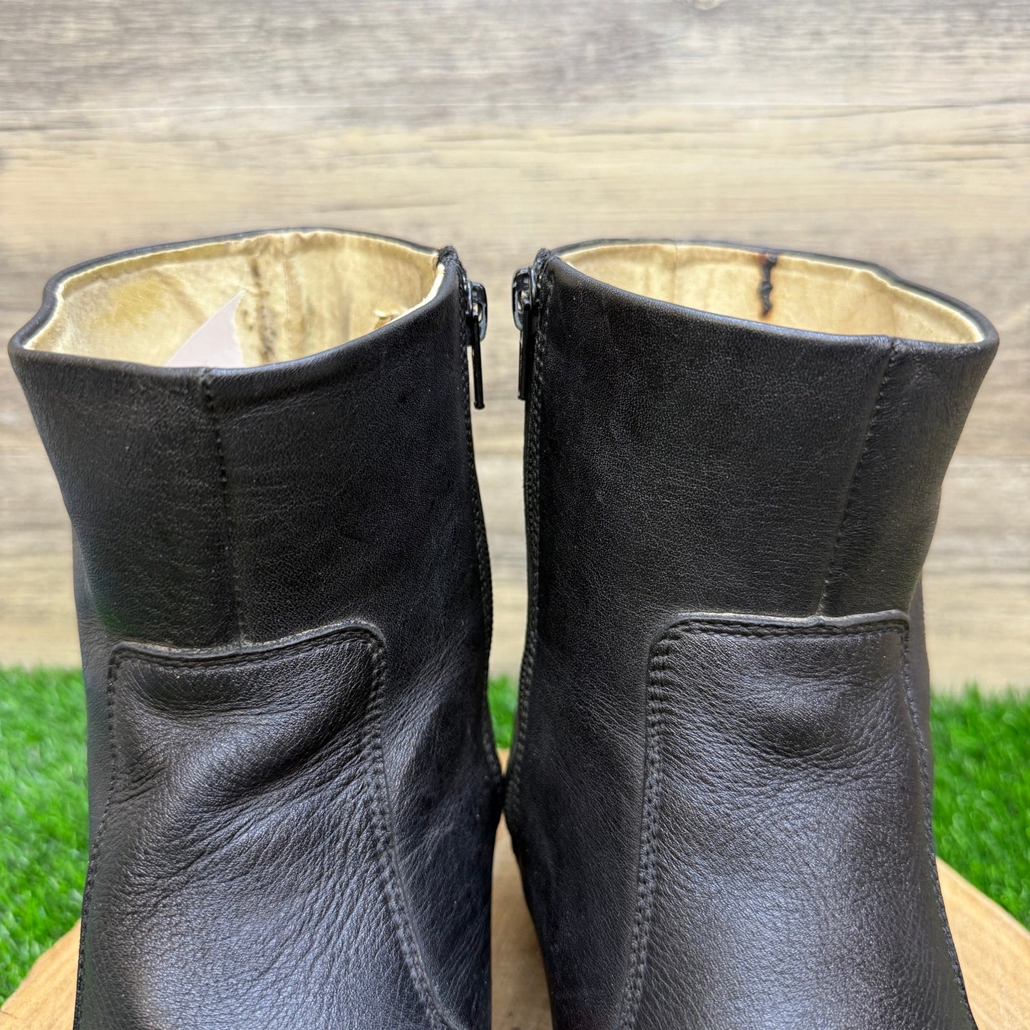 Durango Men - Size 9EE - Black Ankle Zipper Western Cowboy Boots Style TR820