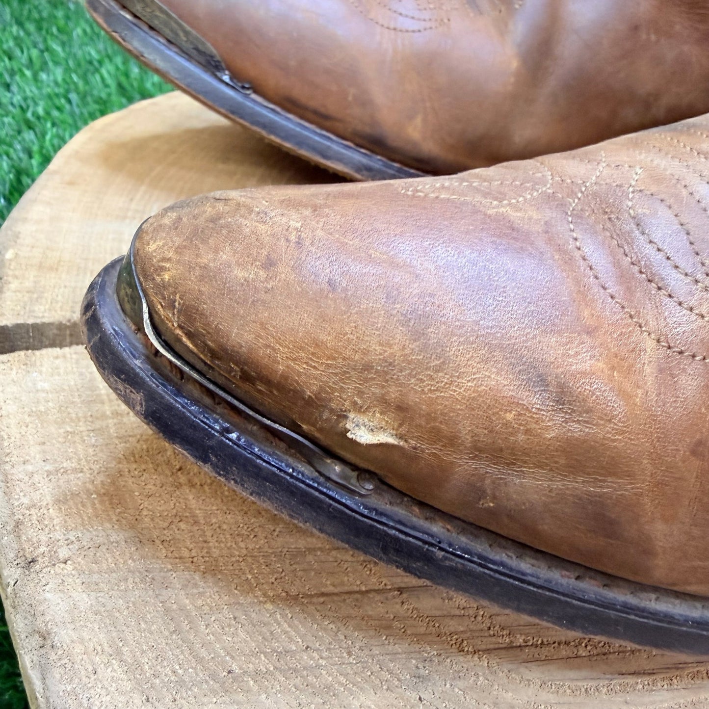 Durango Men - Size 11D - Vintage Brown Slouch Cowboy Boots SW542