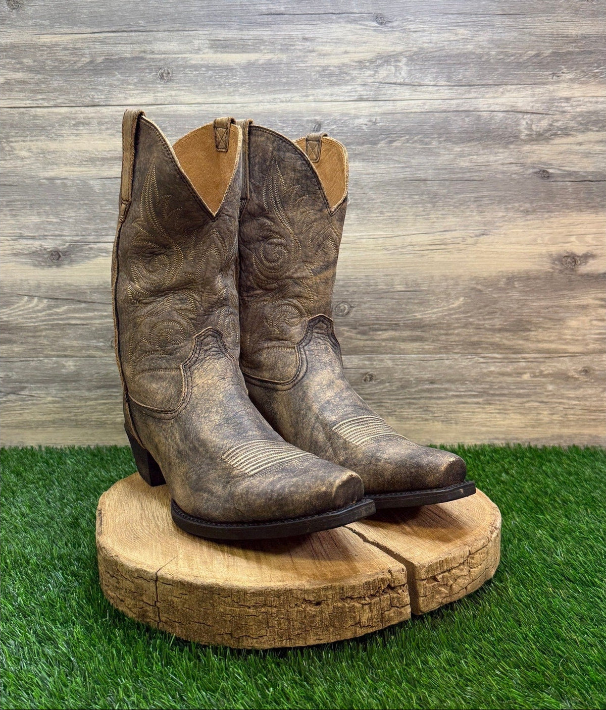 Ariat Men - Size 13D - Distressed Tan Easy Step Western Cowboy Boots 10023167