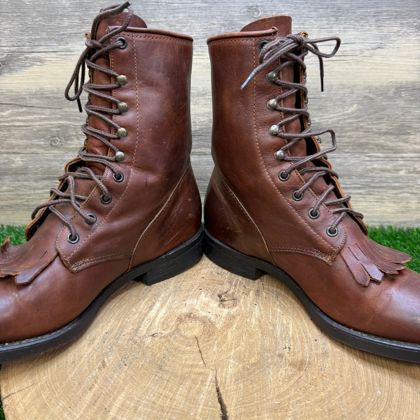 Durango Men - Size 11D - Brown Lace Up Cowboy Boots Style DB735