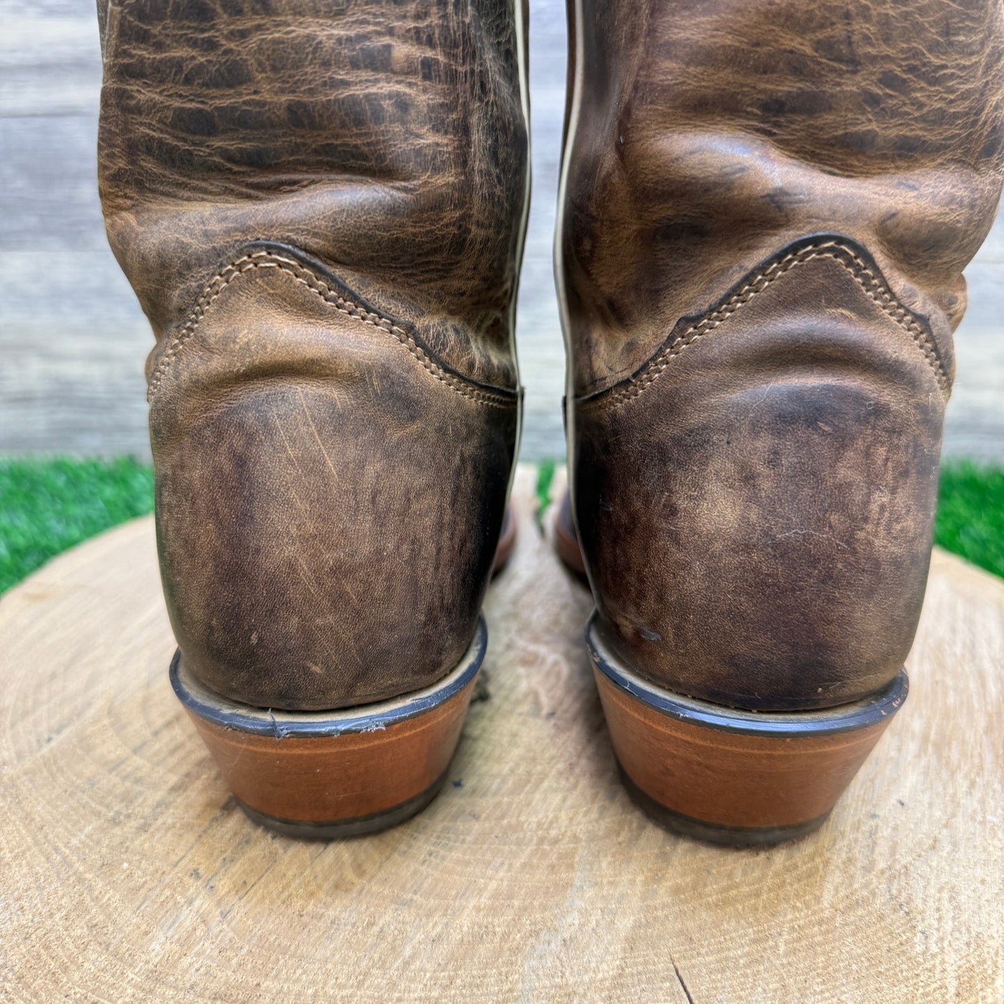 Nocona Women - Size 7B - Brown Oklahoma State University Snip Toe Cowboy Boots