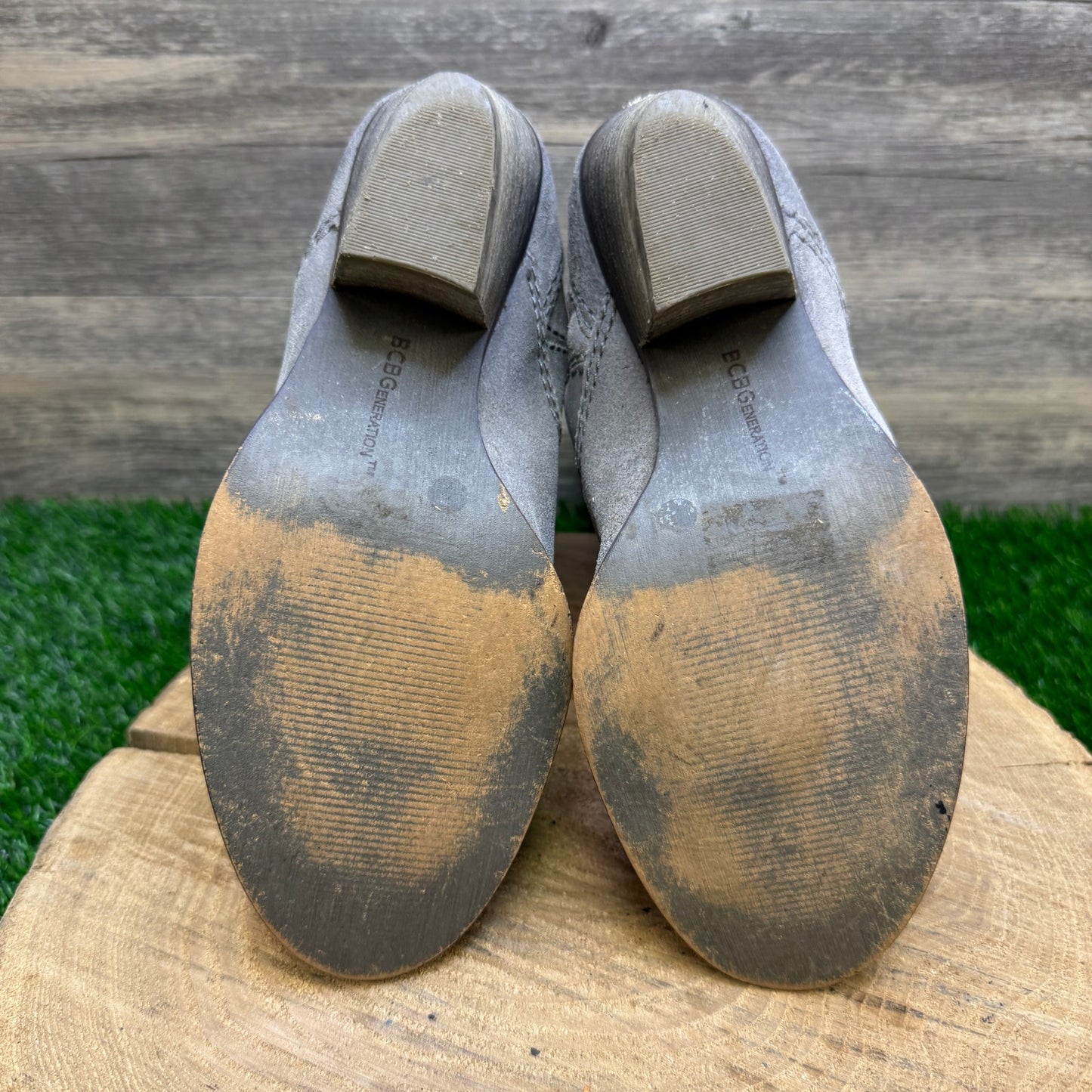 BCB Generation Women - Size 8.5B - Gray Suede Boots Style Holland