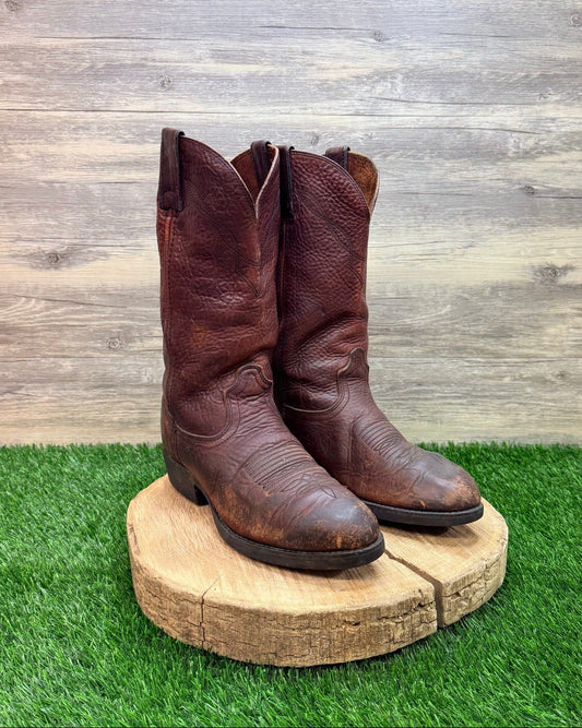 Durango Men - Size 8D - Brown Pull On Cowboy Boots FR4803