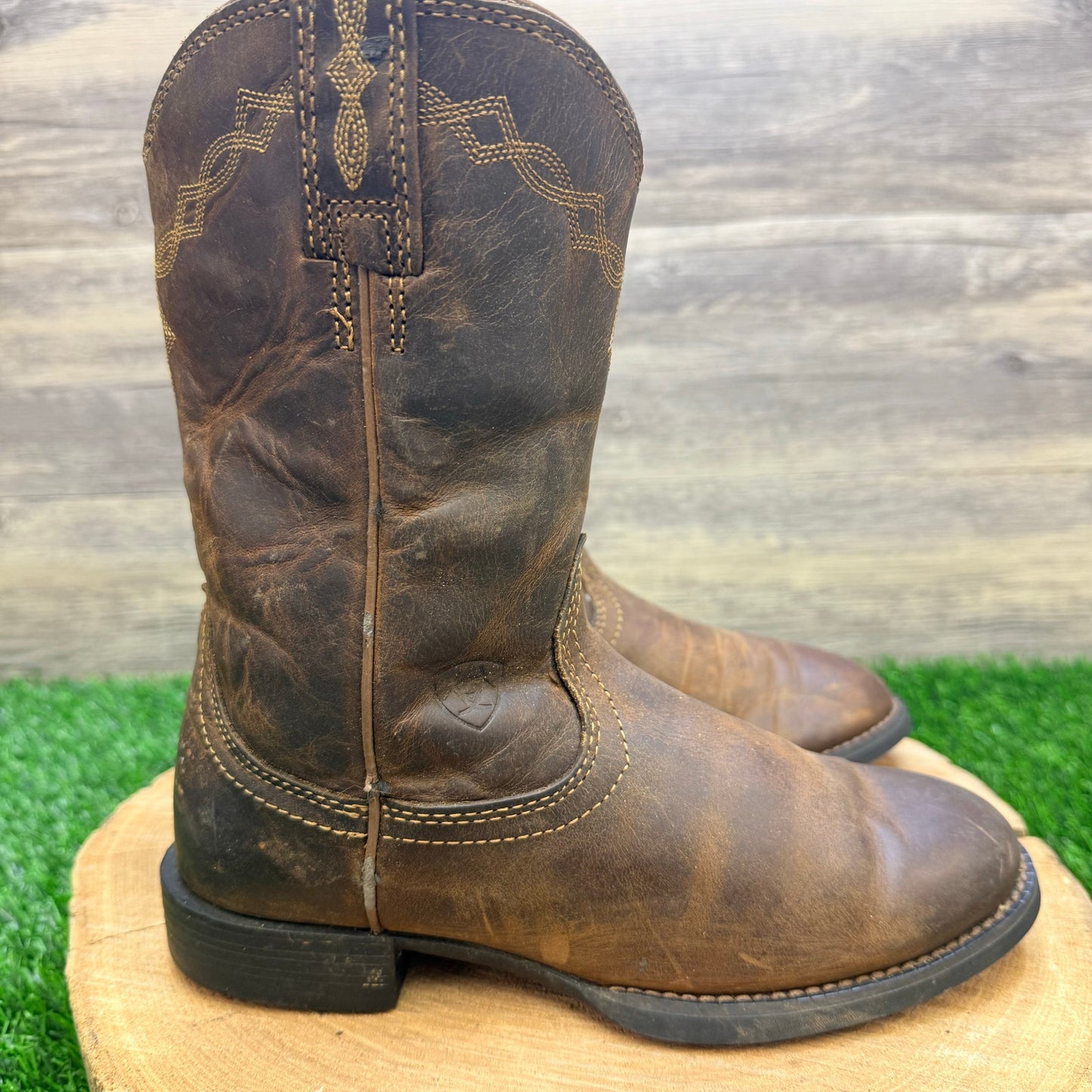 Ariat Women - Size 5.5B - Brown Heritage Roper Cowboy Boots 10000797