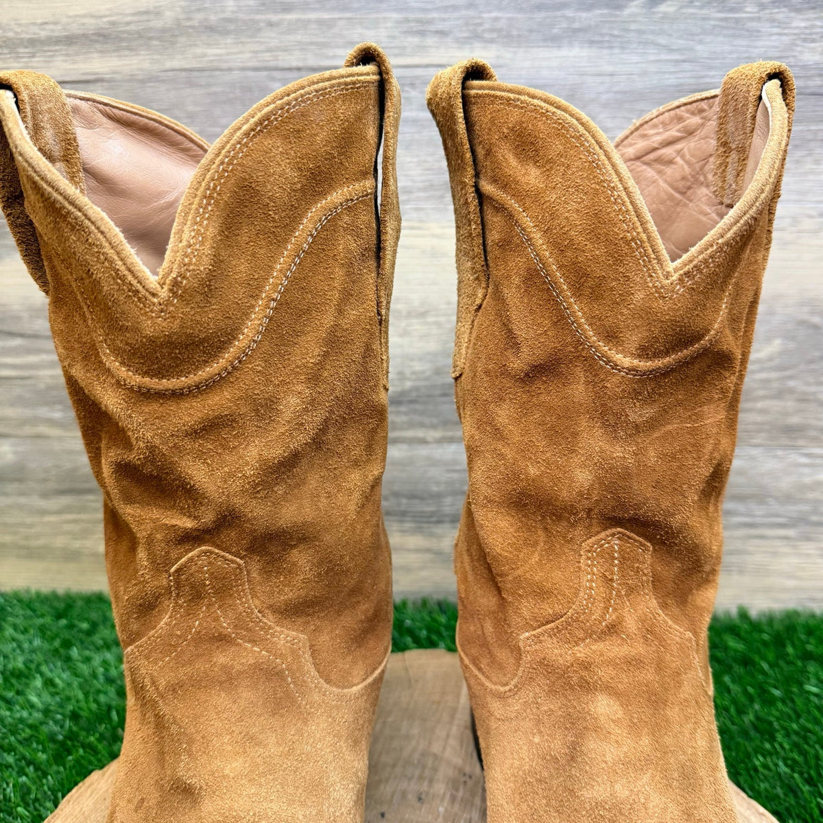 Tecovas Men - Size 11D - Tan Suede The Shane Cowboy Boots 1009