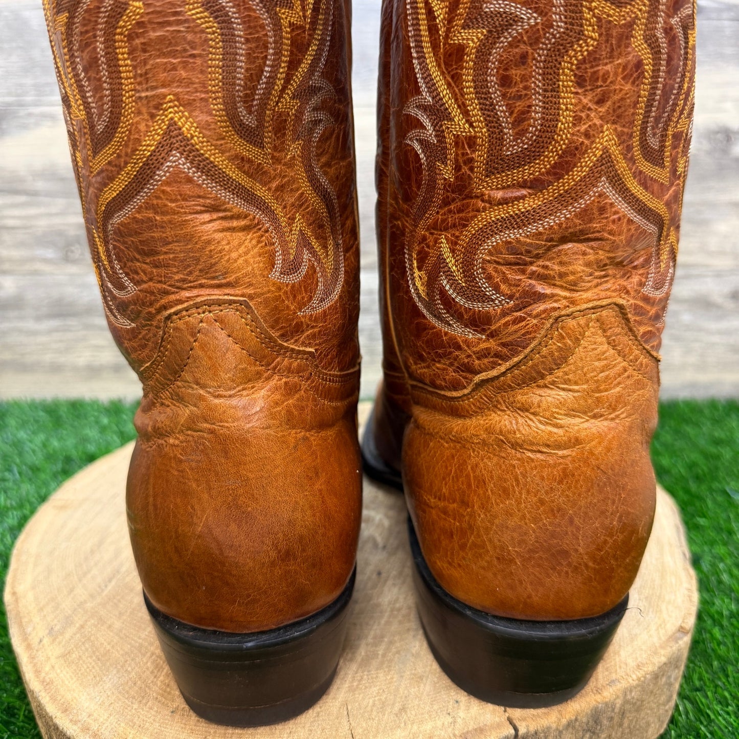 El Presidente Men - Size 13.5D - Bronze Gold Collection Western Cowboy Boots