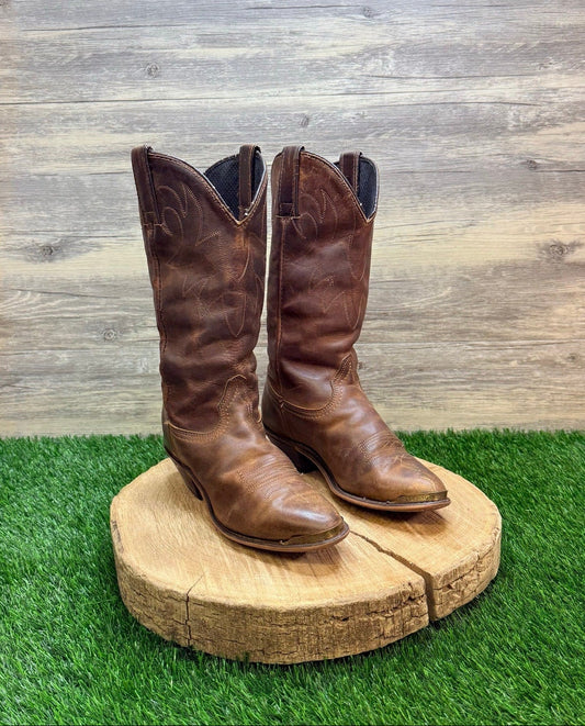 Rodeo Dr Women - Size 5 - Brown Soft Leather Slouch Cowboy Boots 36061