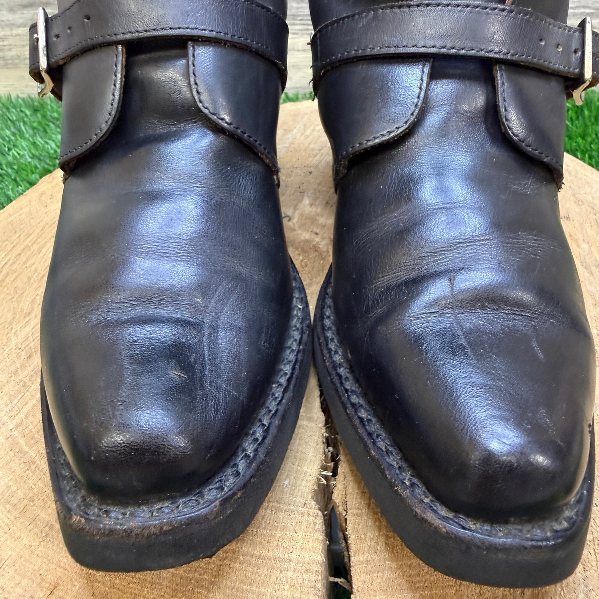 Harley Davidson Women - Size 7 - Black Buckle Moto Boots Style 98400-97VW