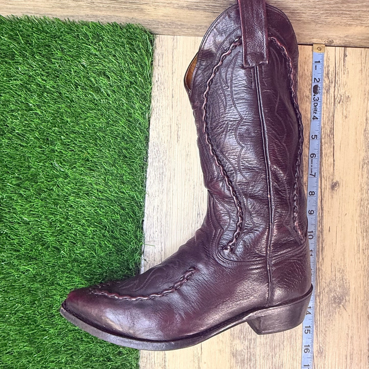 Dan Post Men - Size 8D - Vintage Black Cherry Bucklace Cowboy Boots DP26679