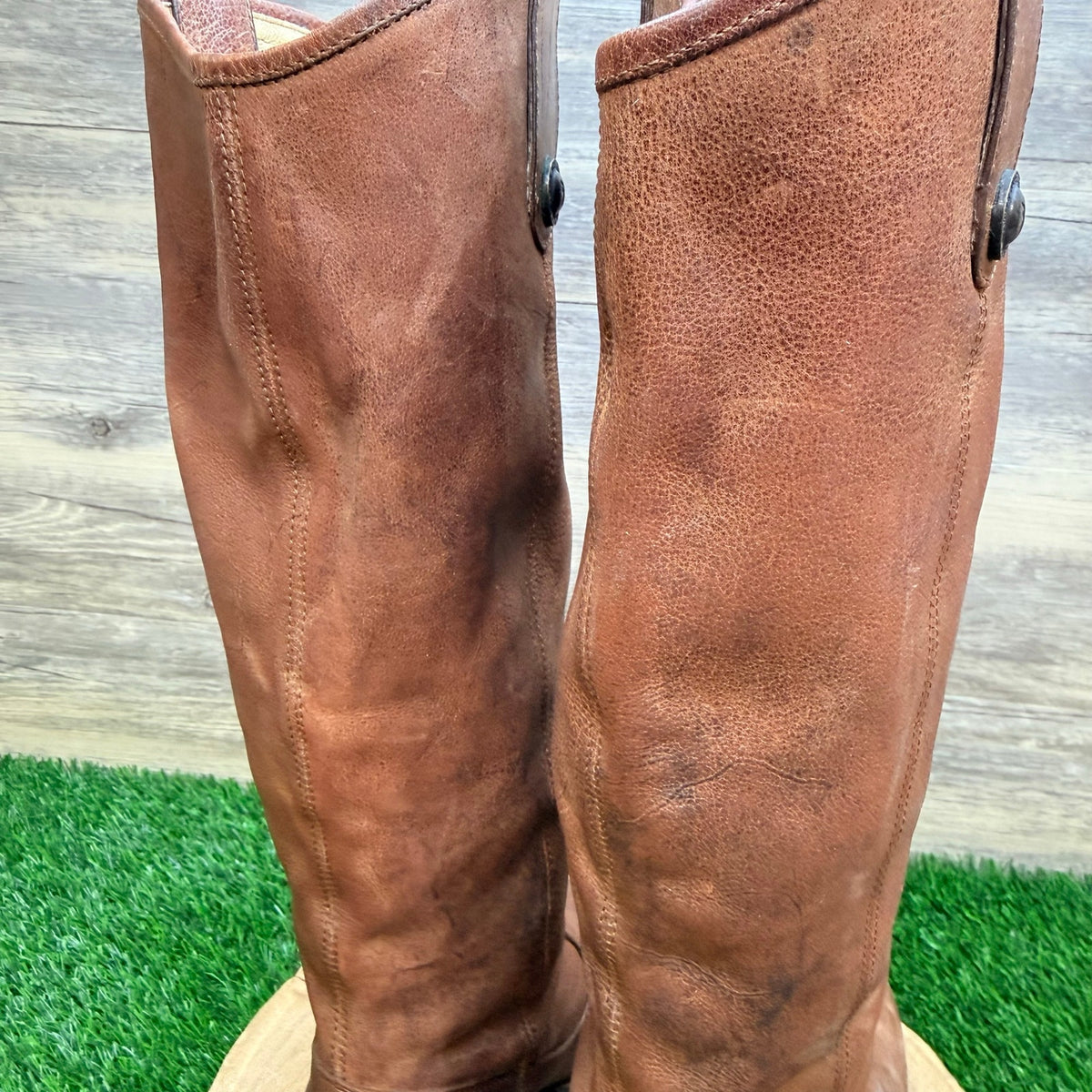 Frye Women - Size 8B - Cognac Jackie Button Tall Boots 76575
