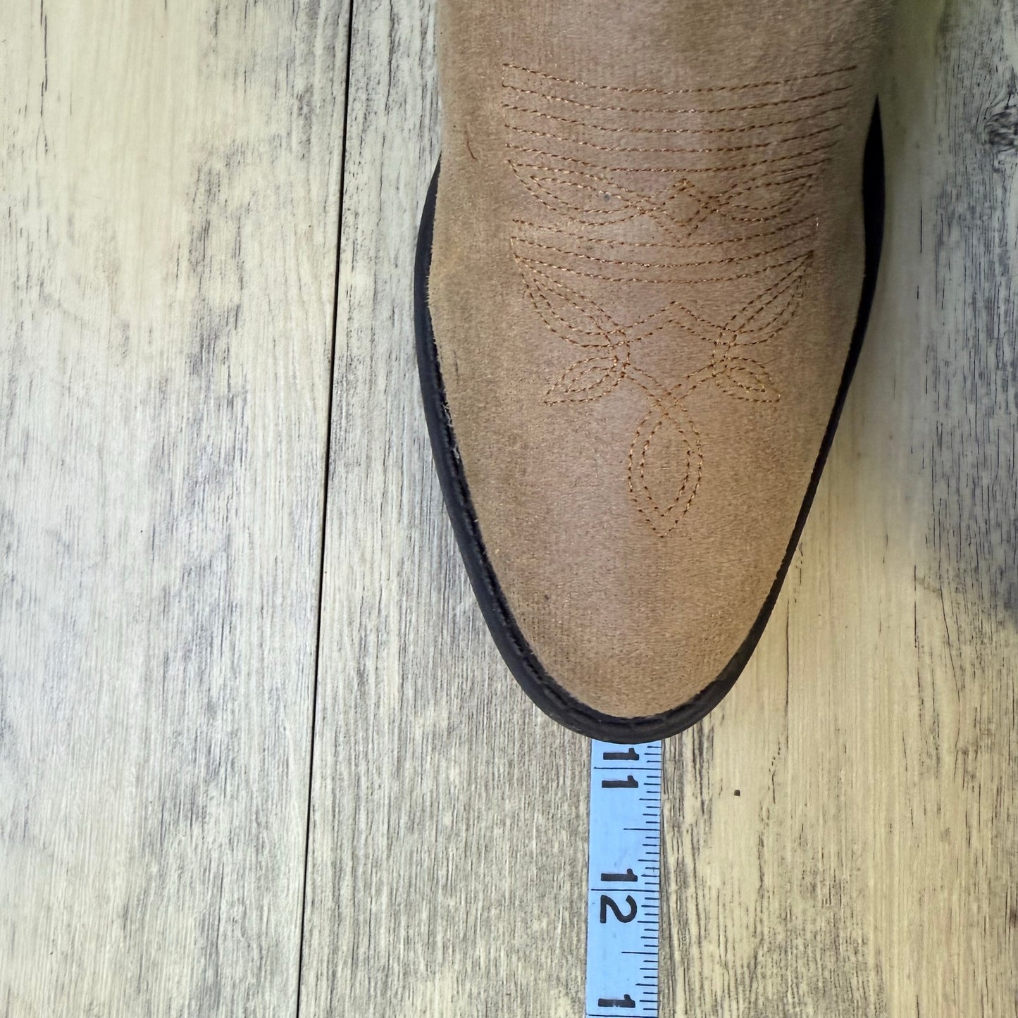 Rampage Women - Size 8M - Beige Faux Leather Cowboy Boots Walden 300301