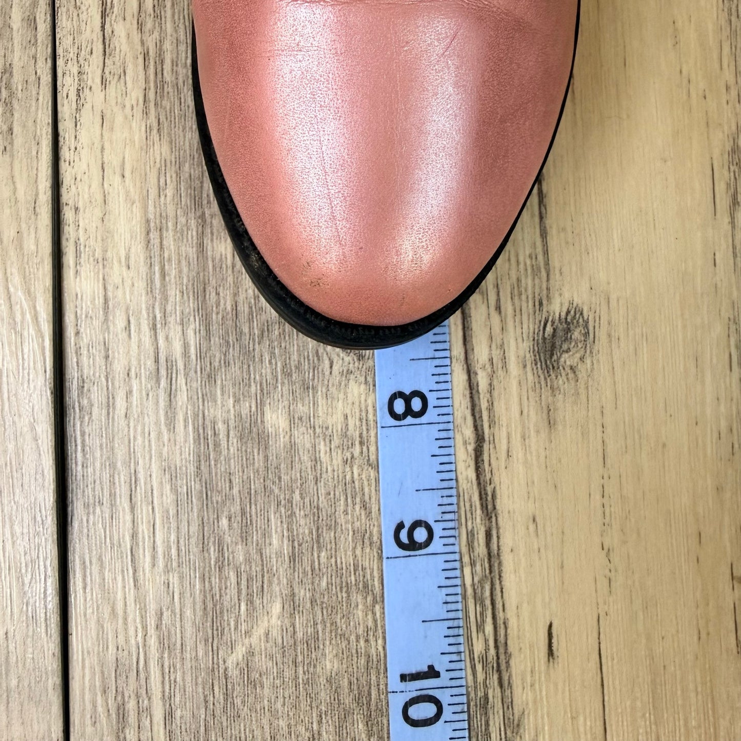 Wonder Nation Youth - Size 10 - Metallic Pink Faux Leather Cowboy Boots