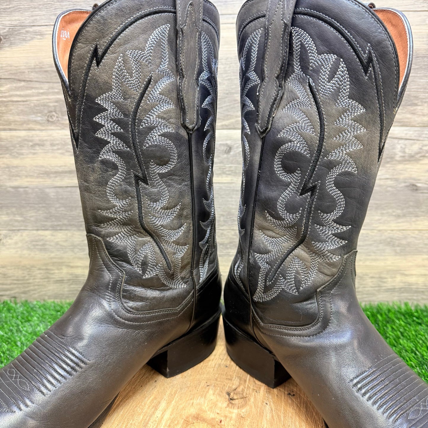 Dan Post Men - Size 12D - Distressed Black Elko Cowboy Boots DP 80321