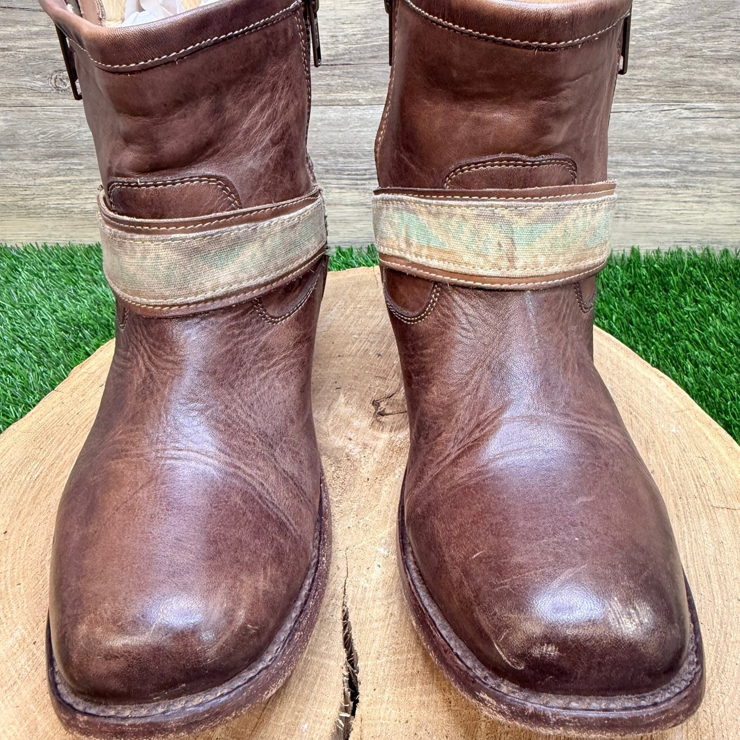 Bed Stu Women - Size 9 - Brown Zipper Ankle Boots 1703