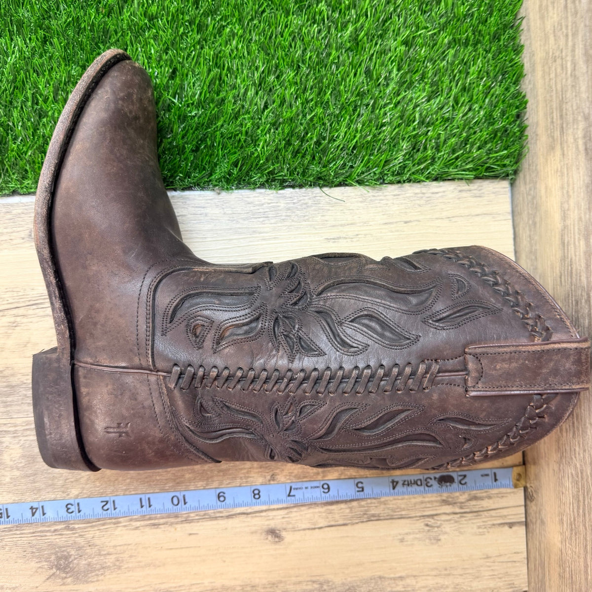 Frye Women - Size 7B - Wyatt Overlay Cutout Western Cowboy Boots 76595