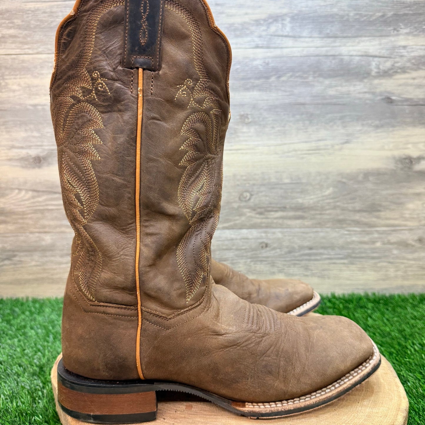 Dan Post Women - Size 10M - Brown Square Toe Western Cowboy Boots DP4572