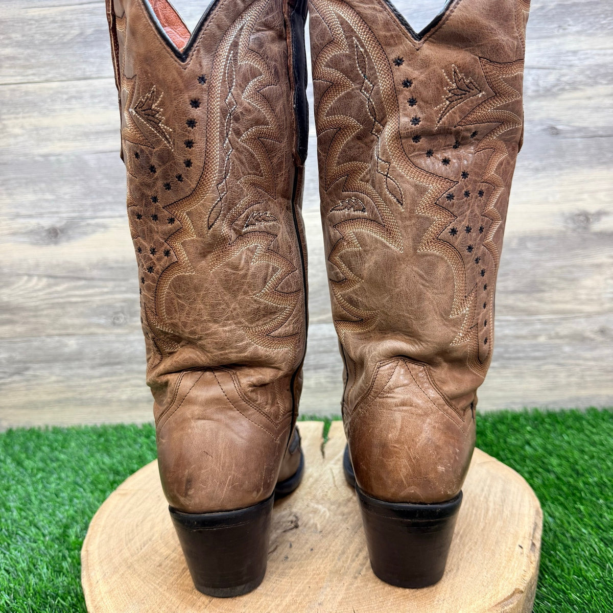 Dan Post Women - Size 8.5M - Brown / Black Wynona Cowboy Boots DP3278