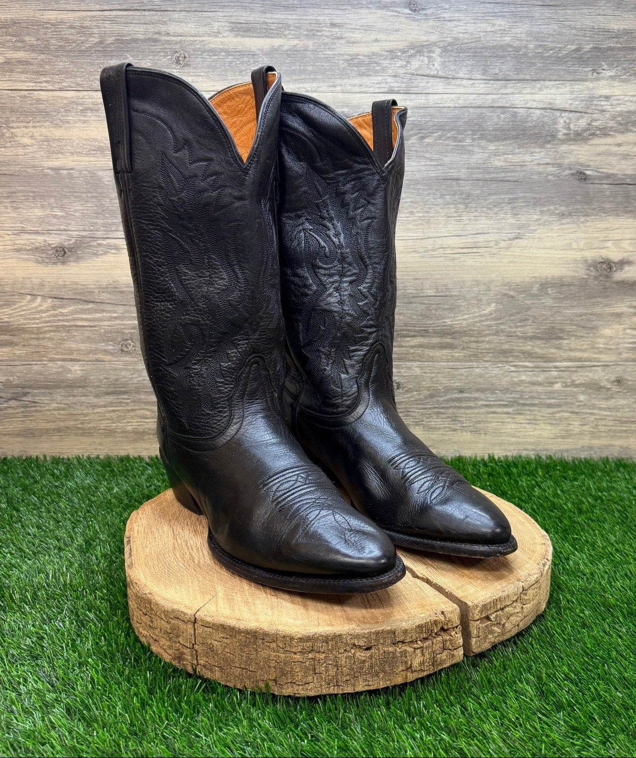 Nocona Men - Size 11.5D - Black Imperial Western Cowboy Boots Style NB2005