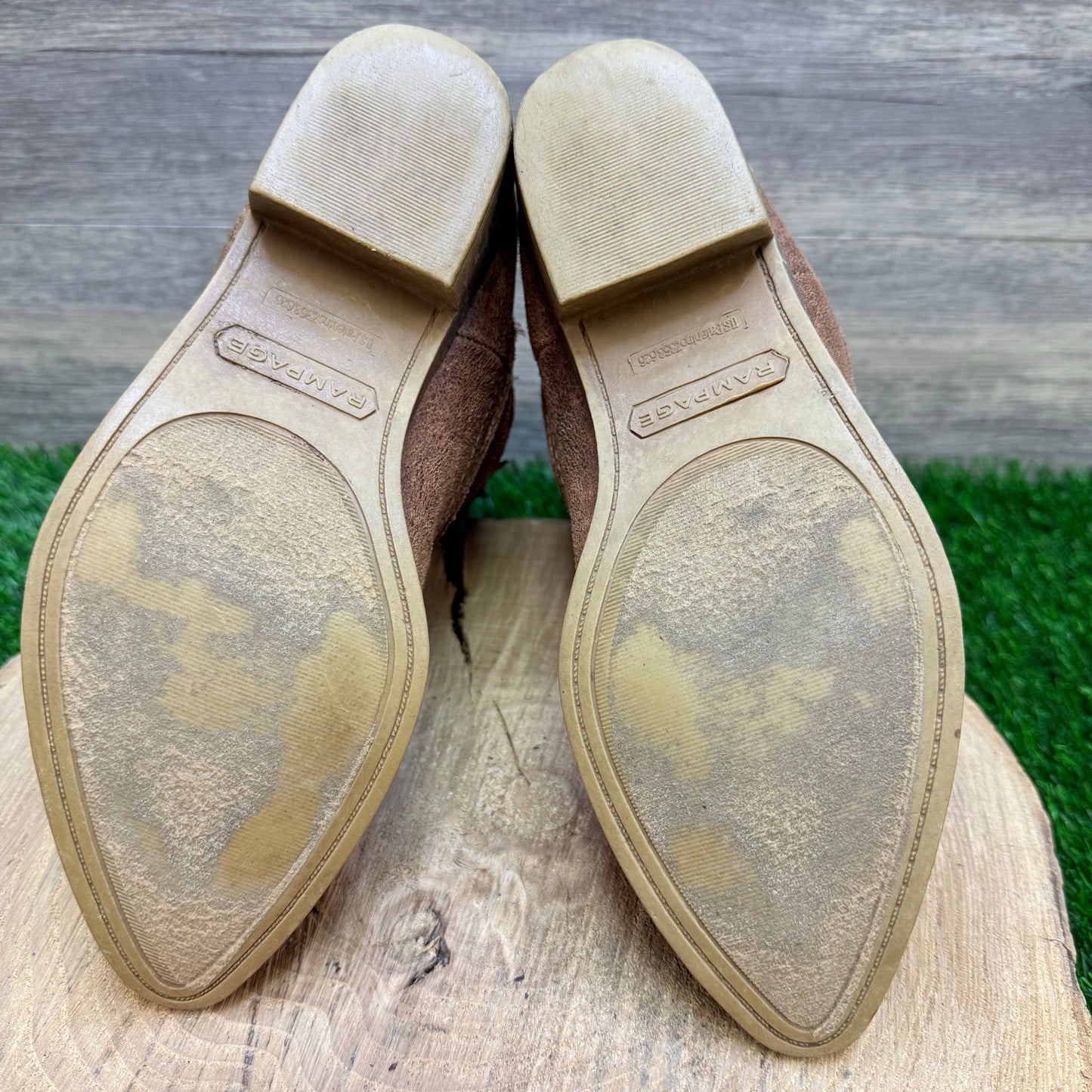 Rampage Women - Size 7M - Brown Faux Cowboy Boots Vikki 328319