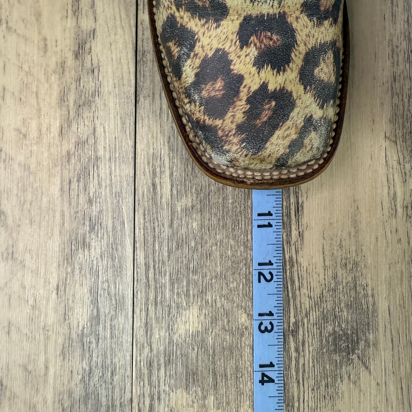 Tin Haul Co. Women - Size 6.5 - Cheetah Print Square Toe Cowboy Boots Style Gals