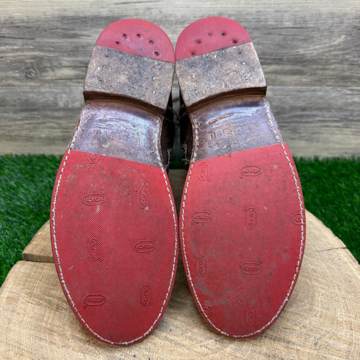 Bed Stu Women - Size 8.5 - Distressed Brown Cobbler Series Perforated Boots