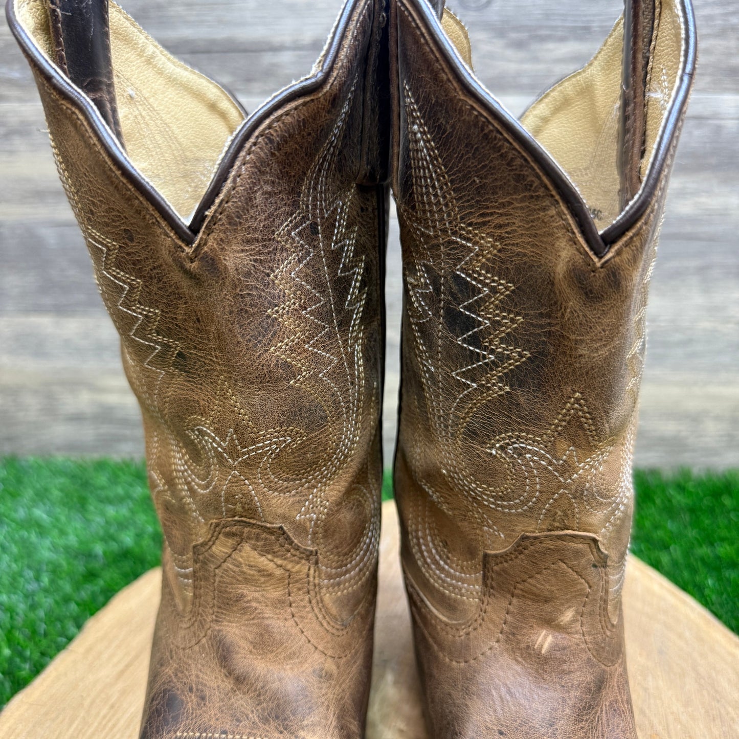 Smoky Mountain Youth - Size 1R - Brown Cowboy Boots Style 3435C