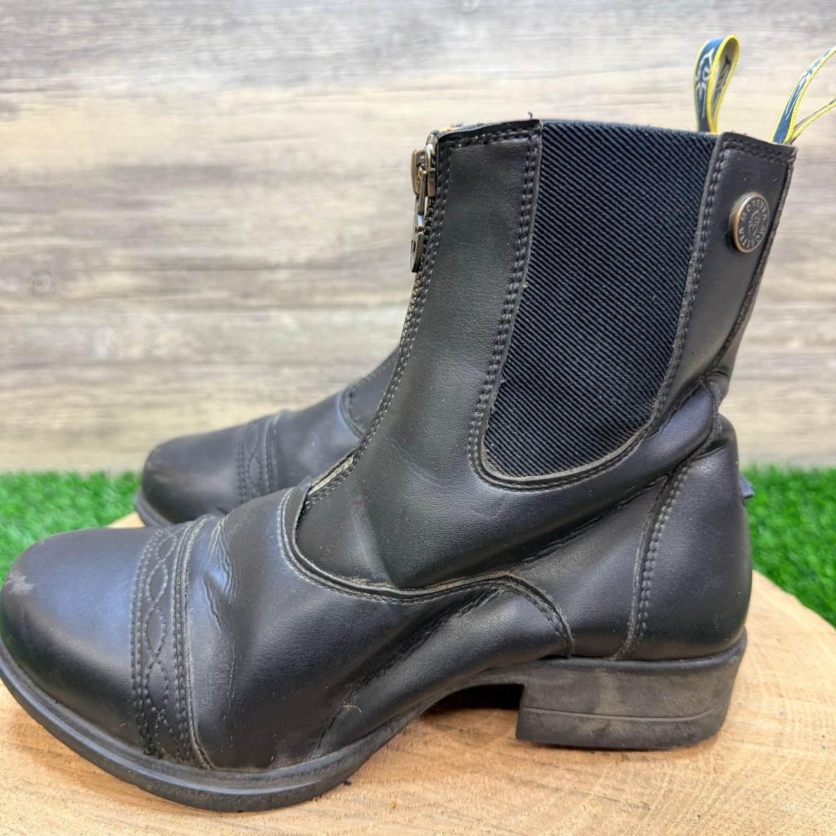 Moretta Women - Size 6 - Black Ankle Equestrian Boots Clio
