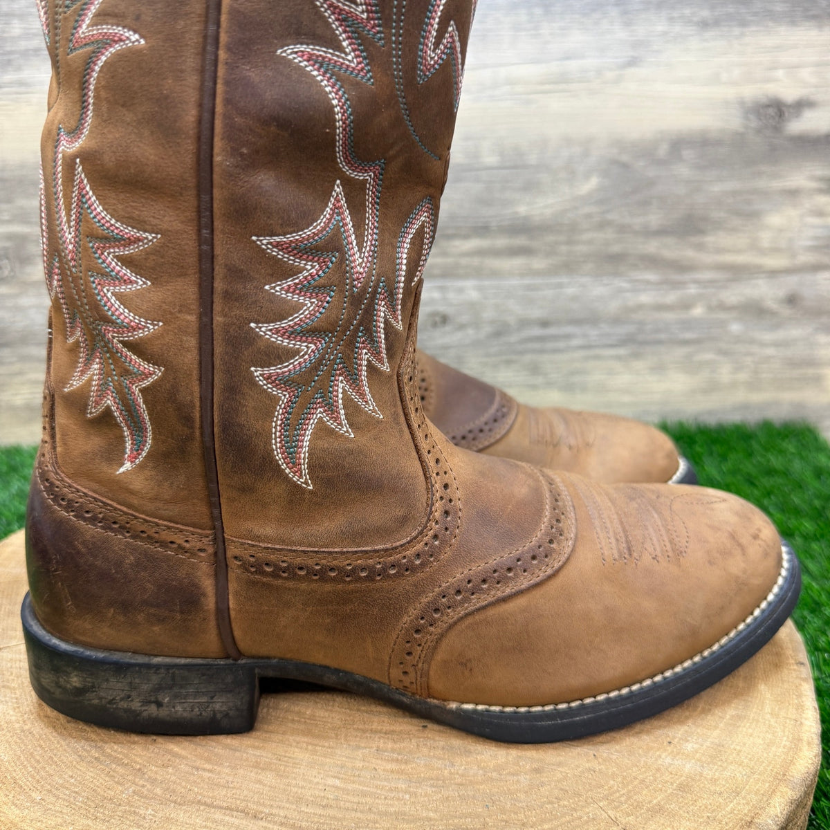 Ariat Women - Size 7.5B - Brown Stockman Cowboy Boots Style 29427