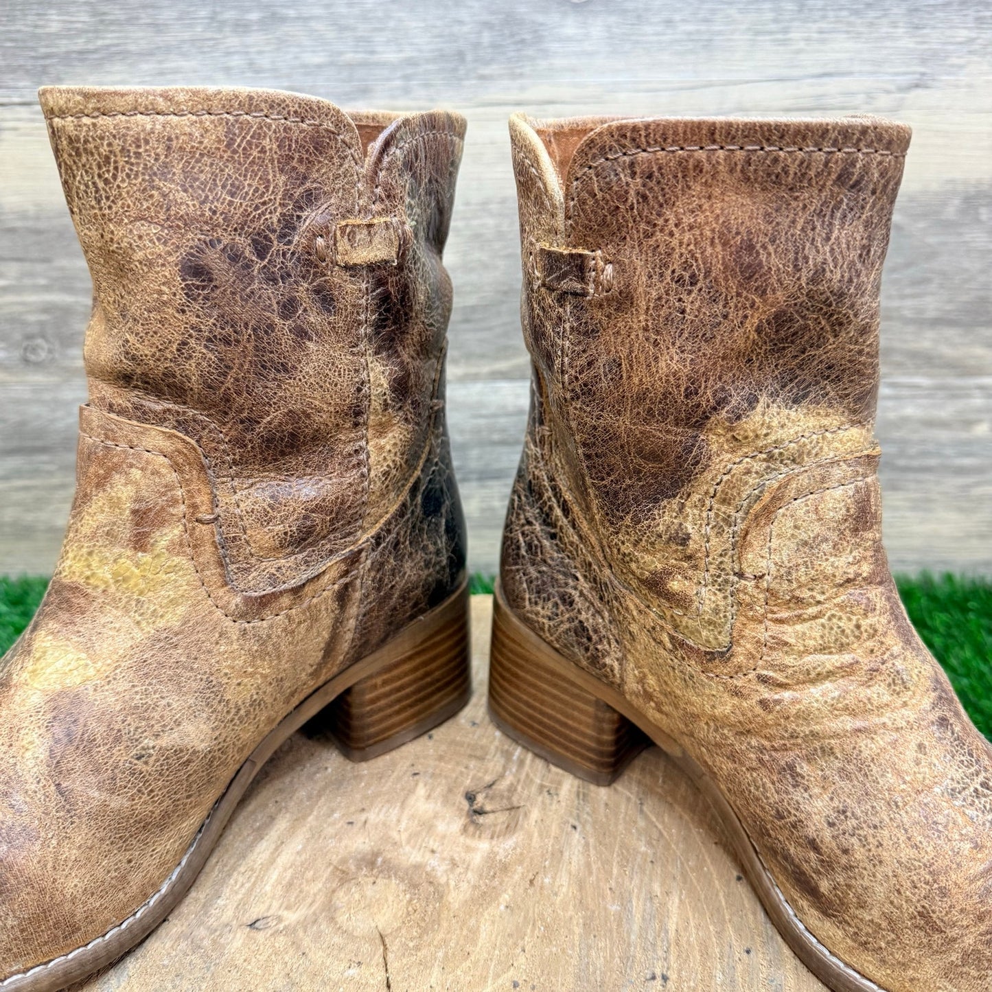 Diba True Women - Size 8 - Distressed Tan Ankle Boots